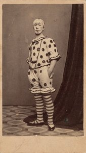 Retrato de un payaso,c. 1863 (foto) de Fisher Brothers