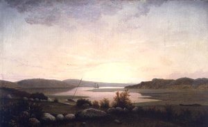 Arroyo cerca de Gloucester, Massachusetts de Fitz Henry Lane