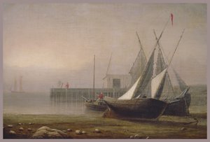 Barcos de Pesca en Marea Baja de Fitz Henry Lane
