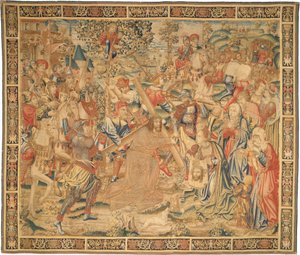 La Procesión al Calvario de Flemish 16th Century