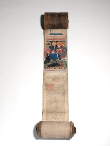 Libro de los difuntos de la abadía de San Bavón (vitela y cuero)