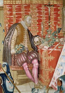 Carlos V (1500-58) del Tapiz de Carlos Quinto, c.1630-40 (detalle) de Flemish School