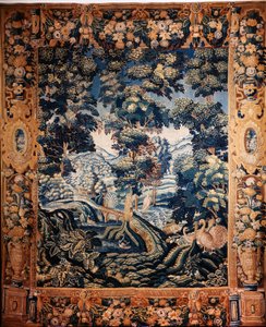Tapiz flamenco. El llamado verdor. Fabricación de Oudenaarde. Colección privada. siglo 17 (?). de Flemish School