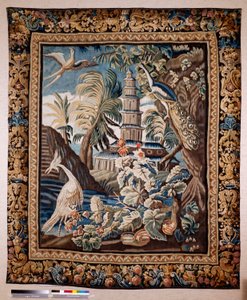 Tapiz flamenco. El llamado verdor. Fabricación de Oudenaarde. Colección privada. siglo 17 (?). de Flemish School