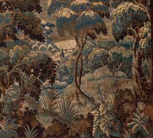 Tapiz flamenco. soportar. Finales del siglo XVII-principios del XVIII. Propiedad de la iglesia Sint-Walburgakerk Oudenaarde (Dekenij van de Sint-Walburga). de Flemish School