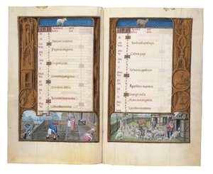 Folios del Libro de Horas de Rothschild, Gante o Brujas, c.1505 de Flemish School