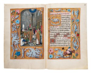 Folios del Libro de Horas de Rothschild, Gante o Brujas, c.1505 de Flemish School