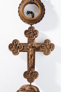 Rosario de Enrique VIII, (detalle) de la cruz (boj) de Flemish School