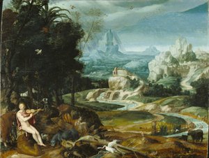 Paisaje con Orfeo, c.1570