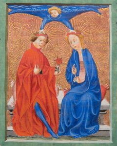 Santa Cecilia y San Valeriano, ilustración de Legenda Aurea por Jacobus de Voragine, c.1405-10 de Flemish School