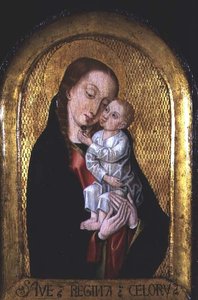 Madonna y el Niño del taller del Maestro de la Leyenda de Santa Úrsula (fl.1470-1500)