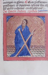 Página del Ms Gen 1111 de la Legenda Aurea, Brujas de Flemish School