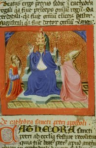 Página de la Legenda Aurea, Brujas, c.1400-10 de Flemish School