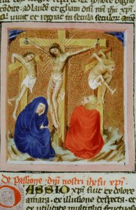 Página de la Legenda Aurea, Brujas, c.1400-10 de Flemish School