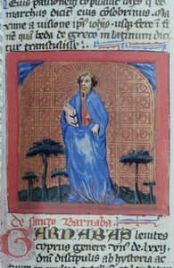 Página de la Legenda Aurea, Brujas, c.1400-10 de Flemish School