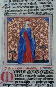 Página de la Legenda Aurea, Brujas, c.1400-10 de Flemish School