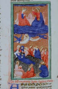 Página de la Legenda Aurea, Brujas, c.1400-10 de Flemish School