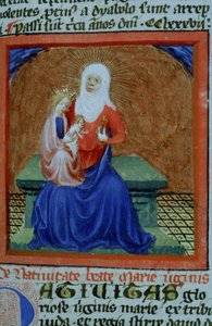Página de la Legenda Aurea, Brujas, c.1400-10 de Flemish School