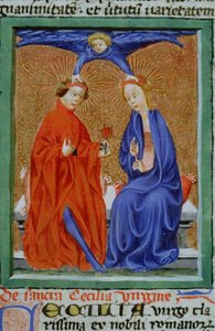 Página de la Legenda Aurea, Brujas, c.1400-10 de Flemish School