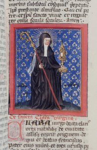 Página del Legenda Aurea, Brujas, c.1400-10 de Flemish School
