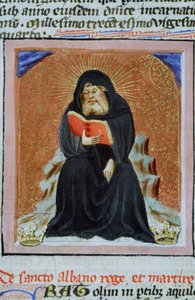 Página del Legenda Aurea, Brujas, c.1400-10 de Flemish School