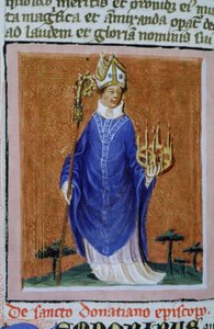 Página del Legenda Aurea, Brujas, c.1400-10 de Flemish School