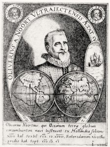 Retrato de Oliver Noort (1558-1627) a los 42 años de Flemish School