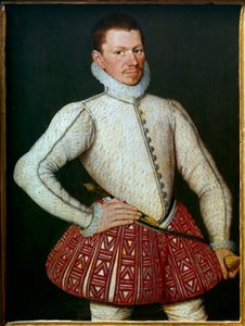 Retrato de un caballero. Pintura de la escuela flamenca de la segunda mitad del siglo XVI de Flemish School