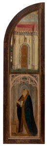 Panel derecho de la Virgen y Petrus Wijts (óleo sobre tabla)