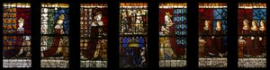 Familia Real de Eduardo IV in situ, c.1480 (vidriera) de Flemish School