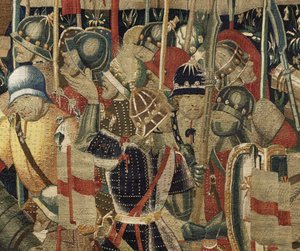 Tapiz que muestra las conquistas del rey Alfonso V de Portugal de Flemish School