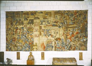 La venganza de Notre-Seigneur, el asedio de Jerusalén de Flemish School
