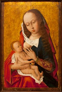 La Virgen y el Niño - Pintura de un maestro flamenco, óleo sobre madera, ca. 1475-1500 - Museo de Artes Antiguas de Lisboa (Portugal) de Flemish School
