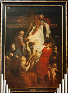 El altar mayor. La pintura. Maestro flamenco. Siglo XVII. de Flemish School
