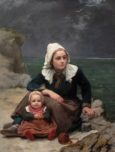 Le Grain (La borrasca), c.1871-81 (óleo sobre lienzo) de Félicie (1831 88) Schneider