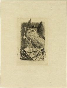 Frontispicio de Les baisers morts de Félicien Rops