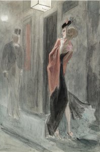 Esquina de la calle, cuatro de la mañana Parodie humaine de Félicien Rops