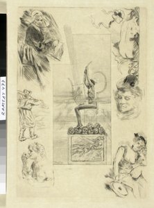 El gran lírico. Portada de la edición de 1887 de las obras de Mallarmé. de Félicien Rops