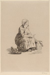 La pequeña peladora de papas de Félicien Rops