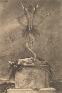 El sacrificio, de Los satánicos de Félicien Rops