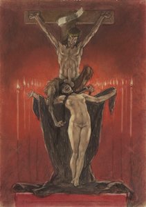 El Calvario de los Satanistas de Félicien Rops