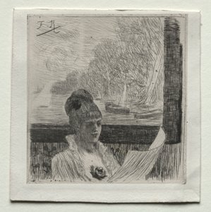 Joven mujer de Félicien Rops