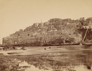 Jaffa, Vista general desde el mar - Palestina de Félix Bonfils