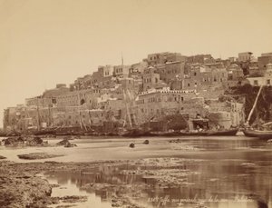 Jaffa, Vista General Tomada desde el Mar - Palestina de Félix Bonfils