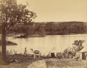 Le Jourdain [El río Jordán] de Félix Bonfils