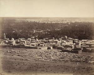 Vista panorámica de Damasco, Siria, desde Salahie de Félix Bonfils