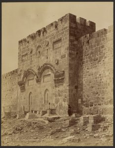 Puerta dorada exterior: Jerusalén de Félix Bonfils