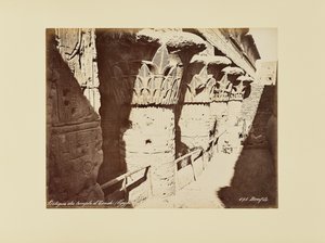 Pórtico del templo de Esneh (Egipto) de Félix Bonfils