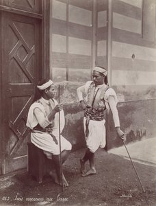 Sais coureurs en El Cairo de Félix Bonfils