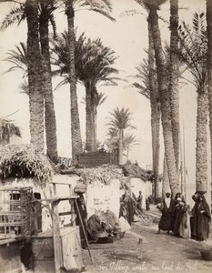 Pueblo en las orillas del Nilo de Félix Bonfils
